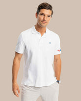 USA Nautical Flags Skipjack Polo Southern Tide Discount