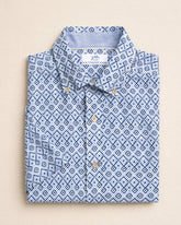 Marine Mirage Linen Rayon Short Sleeve Shirt Southern Tide Sale
