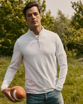 Cruiser Micro-Stripe Heather Quarter Zip Southern Tide Sale