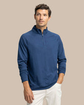 Cruiser Heather Quarter Zip Pullover Southern Tide Savings
