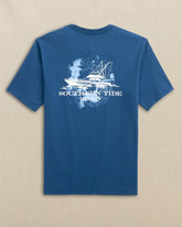 Fishing Boat Coordinates Short Sleeve T-Shirt Southern Tide Limited Offer