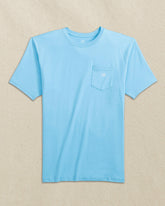 Embroidered Skipjack Tee - Light Blue & White Southern Tide Value Deal