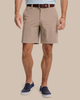 brrr°®-die 8 Inch Performance Golf Short - Khaki Southern Tide Exclusive Deal
