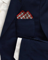 Peppermint Plaid Cotton Pocket Square Southern Tide Value Deal
