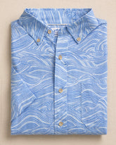 Rolling Waves Short Sleeve Sport Shirt Southern Tide Sale