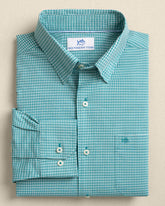 Crofton Plaid Charleston Sport Shirt - Spruce Southern Tide Value Deal