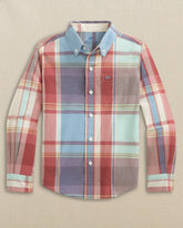 Boys Surfside Madras Sport Shirt Southern Tide Value Deal