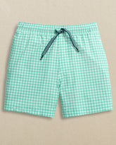Boys Pelican Bay Gingham Maritime Swim Trunk Southern Tide Limited Offer