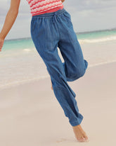 Laken Denim Wide Leg Pant Southern Tide Outlets