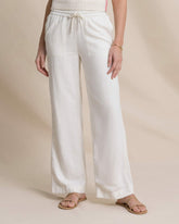 Laken Linen Wide Leg Pant - Sand White Southern Tide Bargain