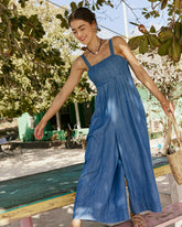 Nina Denim Jumpsuit Southern Tide Savings