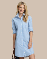 Cam Stripe Poplin Dress - Blue Fin Southern Tide Discount