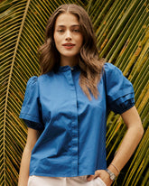 Payge Solid Poplin Top Southern Tide Discount