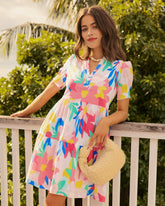 Mina Floral Print Dress Southern Tide Value Deal