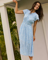 Clementine Flutter Sleeve Midi Dress Southern Tide Value Deal