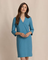 Teal Alicia Stripe Dress Southern Tide Savings