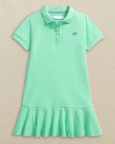 Girls Skipjack Dropwaist Polo Dress - Gulf Shores| Southern Tide Southern Tide Hot Deal