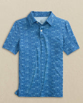 Boys Driver Nautical Flags Printed Performance Polo Southern Tide Savings