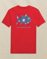 Kids Skipjack Fill Fireworks Short Sleeve T-Shirt Southern Tide Special Offer