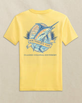 Kids Marlin Badge Short Sleeve T-Shirt Southern Tide Discounted