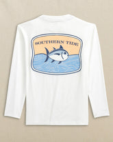 Kids Beach Badge Long Sleeve Performance T-Shirt Southern Tide Discount