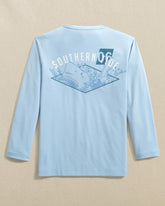 Kids Shark Attack Performance Long Sleeve T-Shirt Southern Tide Hot Deal