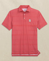 NC State Wolfpack Driver Dunes Edge Plaid Polo Southern Tide Savings