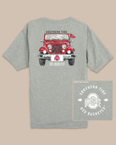 Ohio State Buckeyes Heather Front Plate T-Shirt Southern Tide Outlets