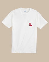 Ole Miss Rebels Embroidered Short Sleeve T-Shirt Southern Tide Bargain