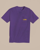 LSU Tigers Gameday Embroidered Short Sleeve T-Shirt Southern Tide Value Deal