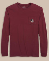 FSU Seminoles Gameday Embroidered Long Sleeve T-Shirt Southern Tide Discounted