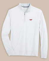 Virginia Tech Hokies Stripe Heather Quarter Zip Southern Tide Discounted