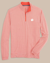Clemson Tigers Stripe Heather Quarter Zip Southern Tide Savings