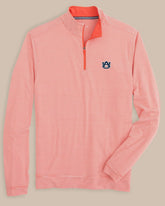 Auburn Tigers Cruiser Stripe Heather Quarter Zip Southern Tide Value Deal