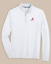 Alabama Crimson Tide Stripe Heather Quarter Zip Southern Tide Sale