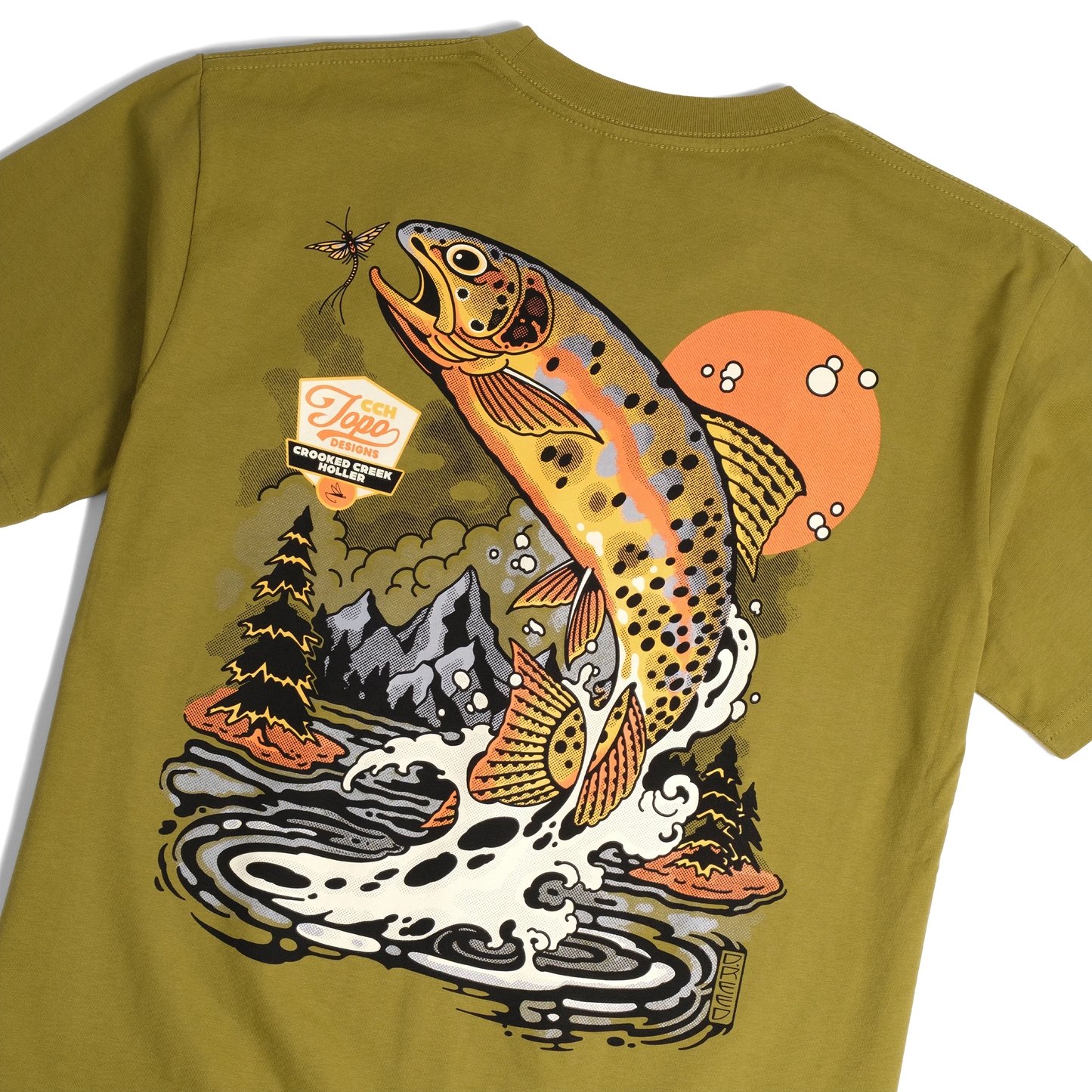 Topo Designs Topo Designs x CCH x Pine Printshop Golden Trout Tee