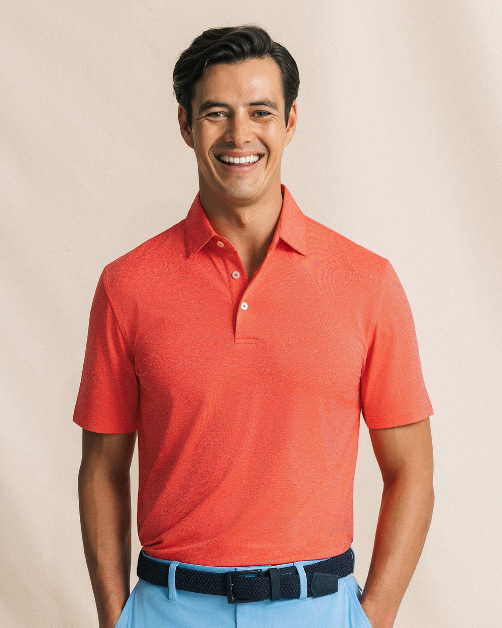 Coastal Breeze® Heather Performance Polo Southern Tide On Sale
