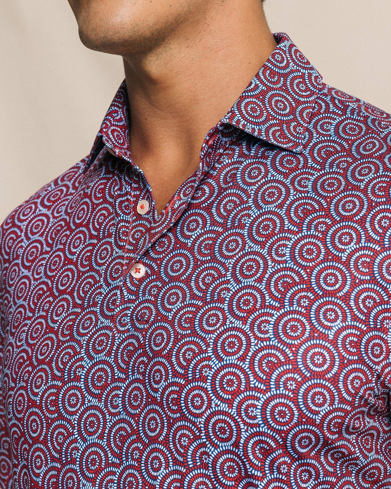Driver Fireworks Printed Polo Southern Tide Discount