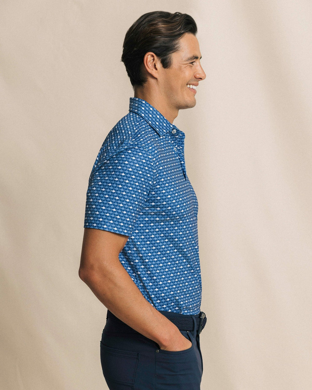 Driver Fintastic Frenzy Printed Polo Southern Tide Hot Deal