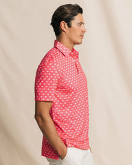 Driver Fintastic Frenzy Printed Polo Southern Tide Hot Deal