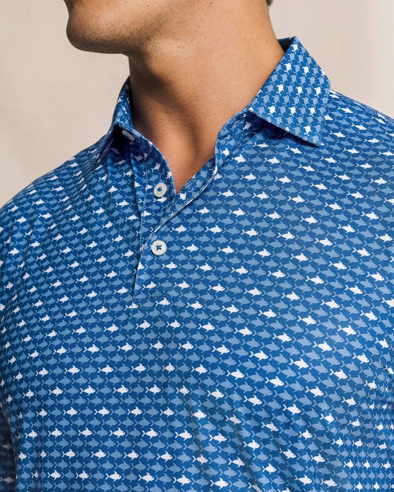 Driver Fintastic Frenzy Printed Polo Southern Tide Hot Deal