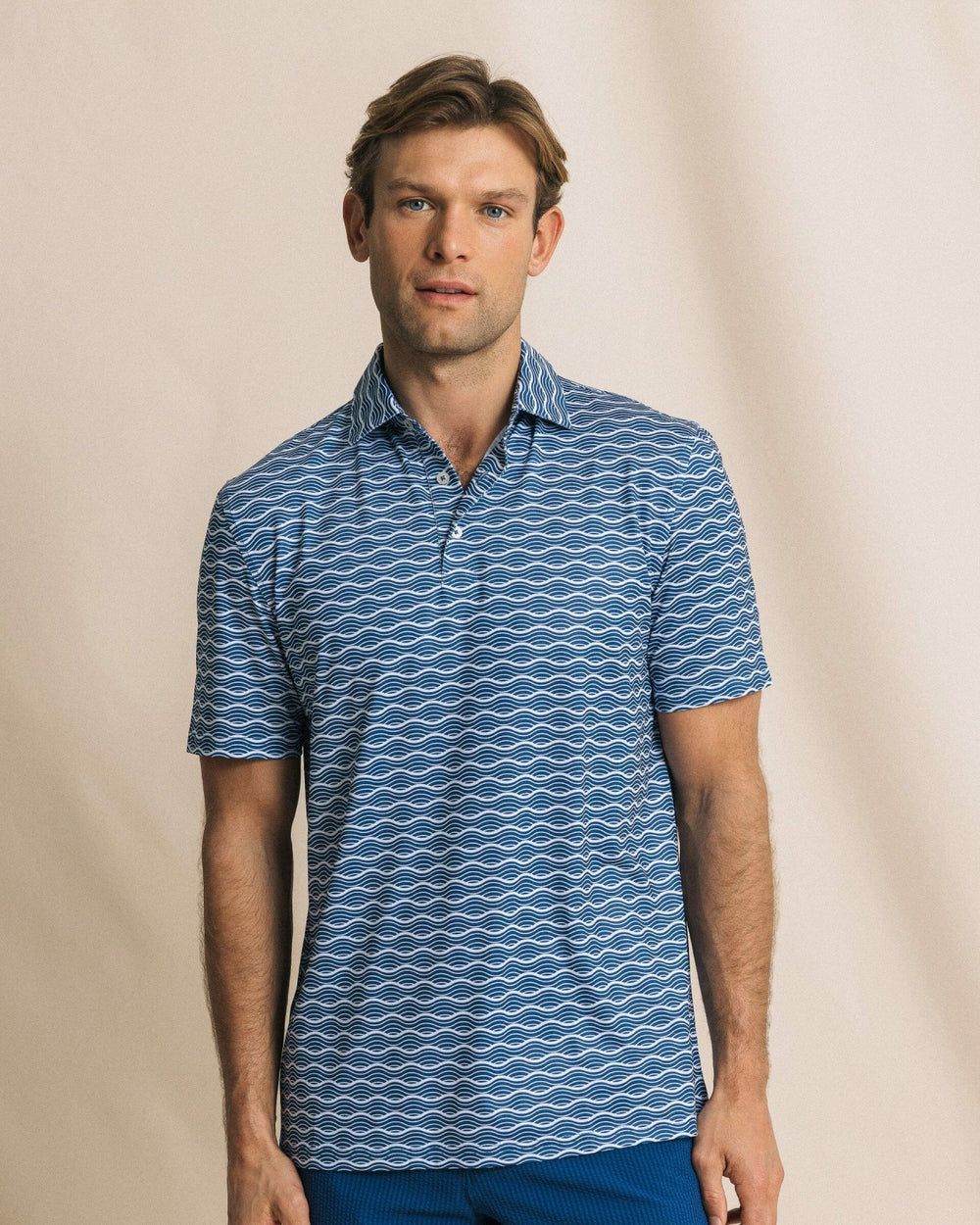 Driver Ocean Echo Printed Polo Southern Tide Discounted