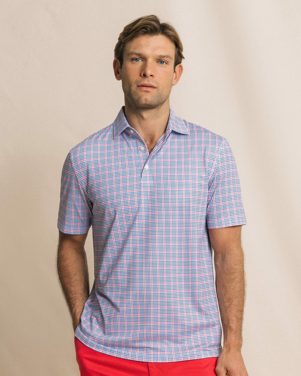 Driver Surfside Retreat Plaid Polo Southern Tide Outlets
