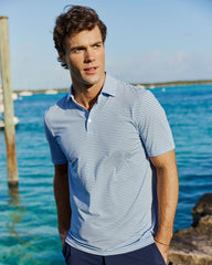 Pelican Landing Stripe Performance Polo Southern Tide Bargain