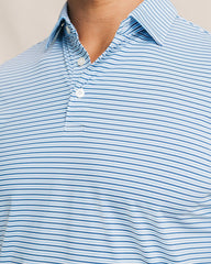 Pelican Landing Stripe Performance Polo Southern Tide Bargain