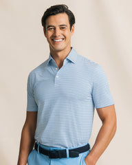 Pelican Landing Stripe Performance Polo Southern Tide Bargain