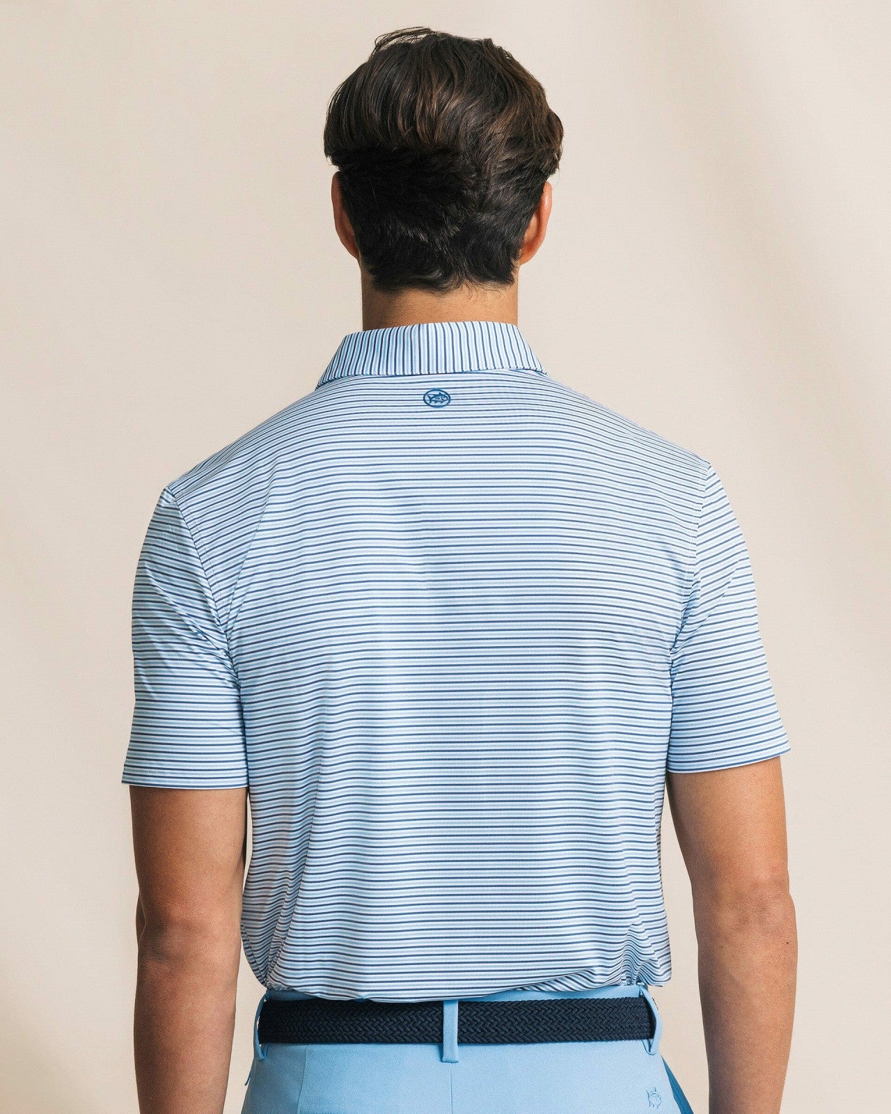 Pelican Landing Stripe Performance Polo Southern Tide Bargain