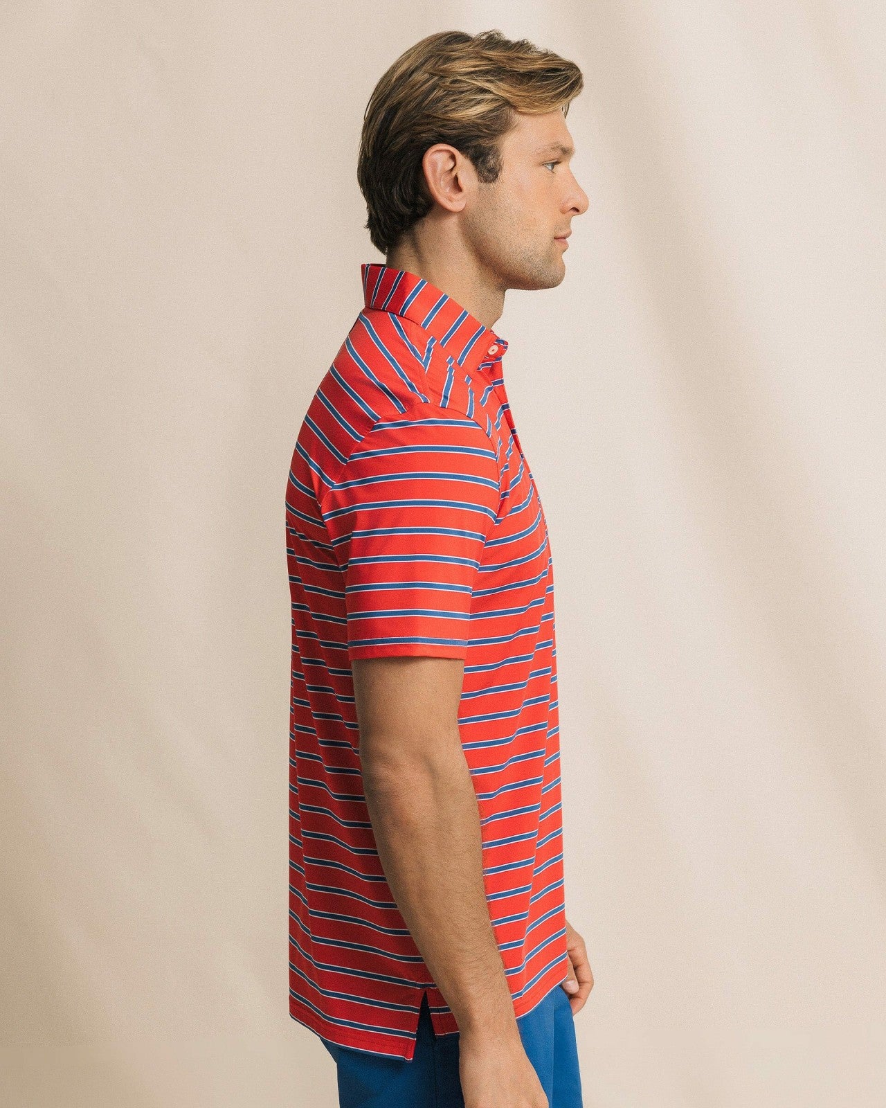 Moonlight Bay Stripe Performance Polo Southern Tide Exclusive Deal
