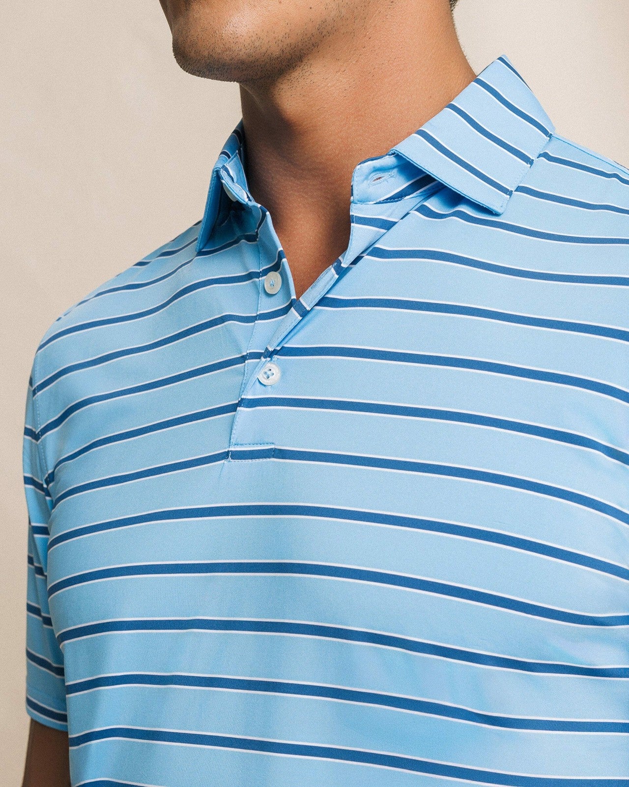 Moonlight Bay Stripe Performance Polo Southern Tide Exclusive Deal