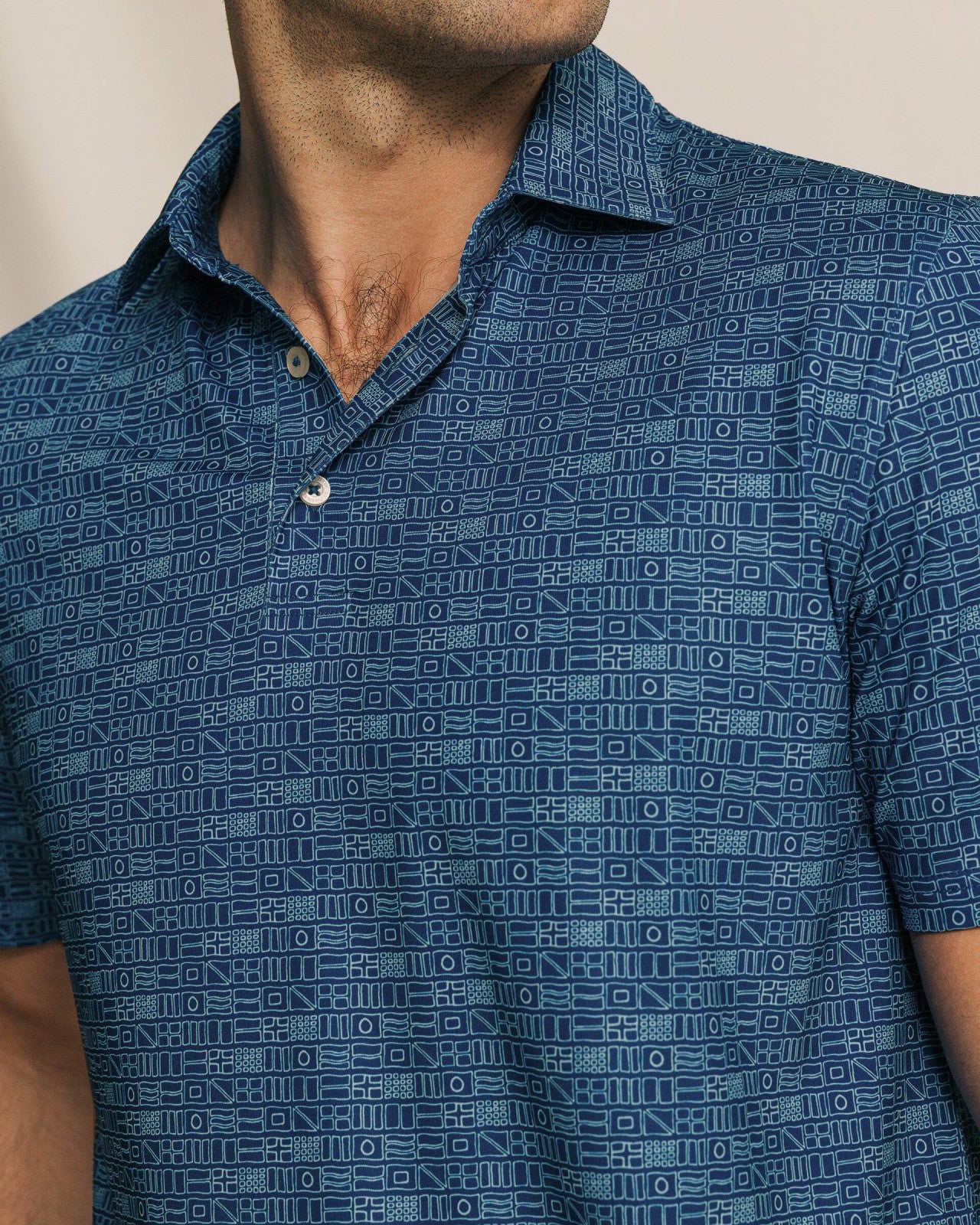 Driver ST Nautical Flag Printed Polo Southern Tide Value Deal
